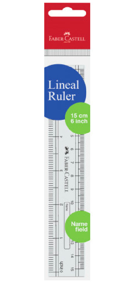 Faber Castell 15cm plastic ruler