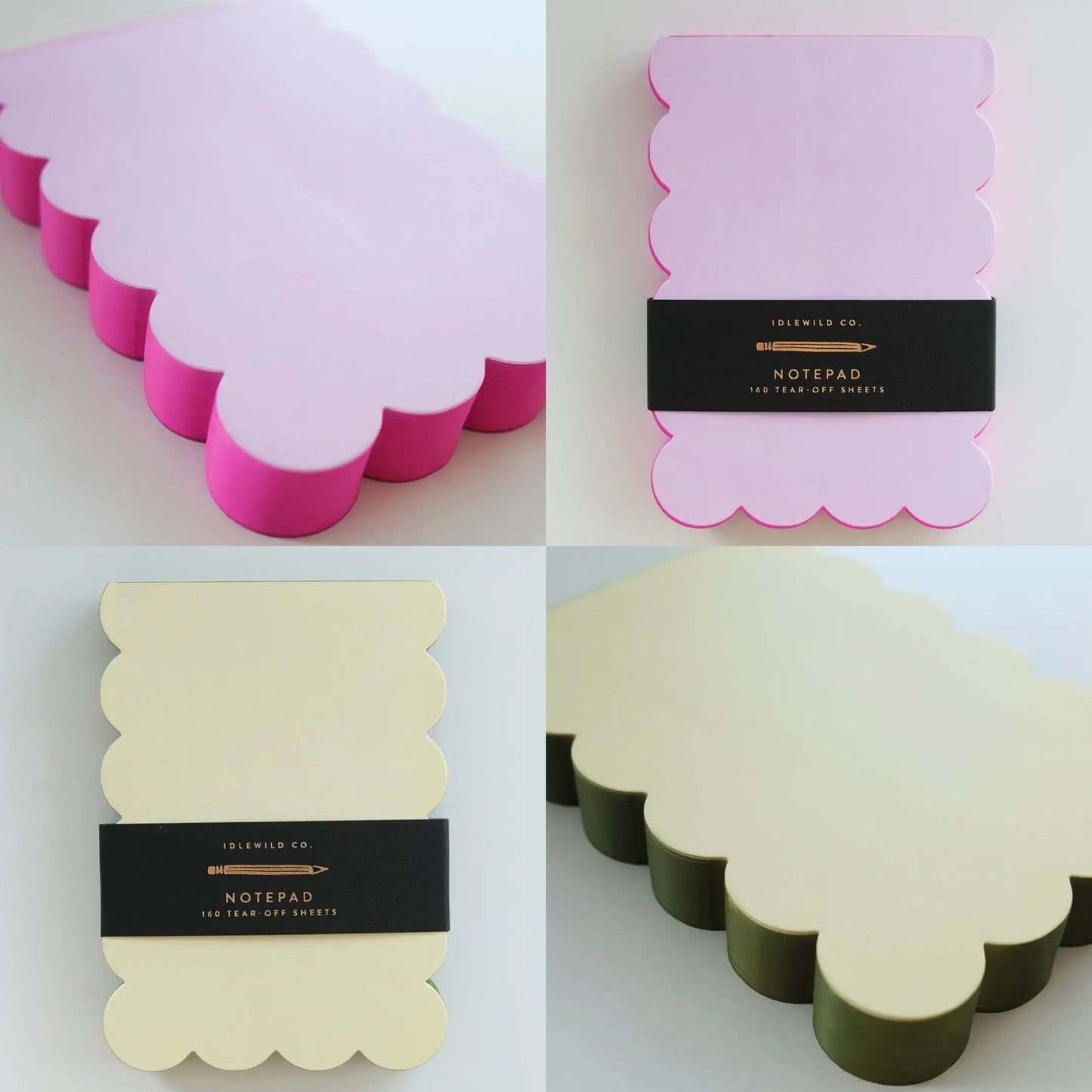 Scallop-edged notepad