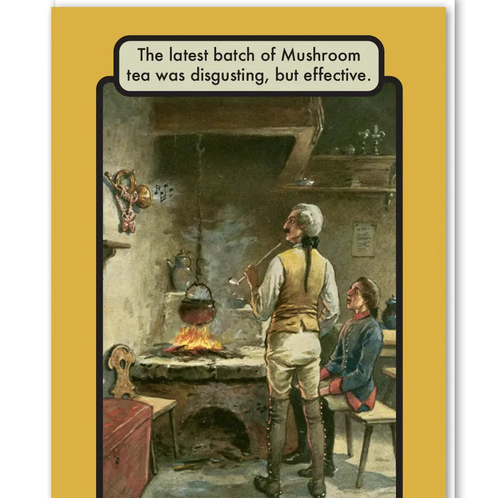 Mushroom tea card