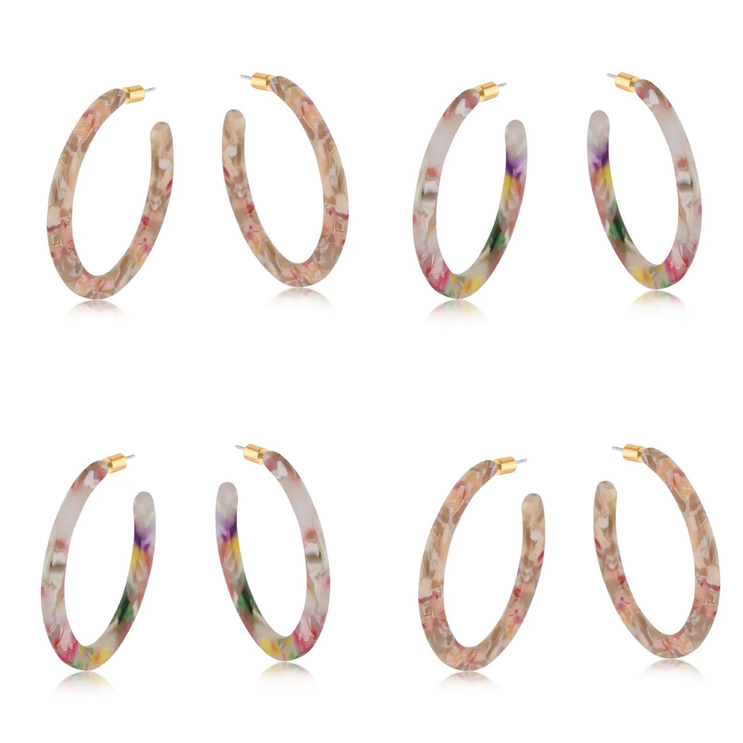 Large resin hoops - Sylvia