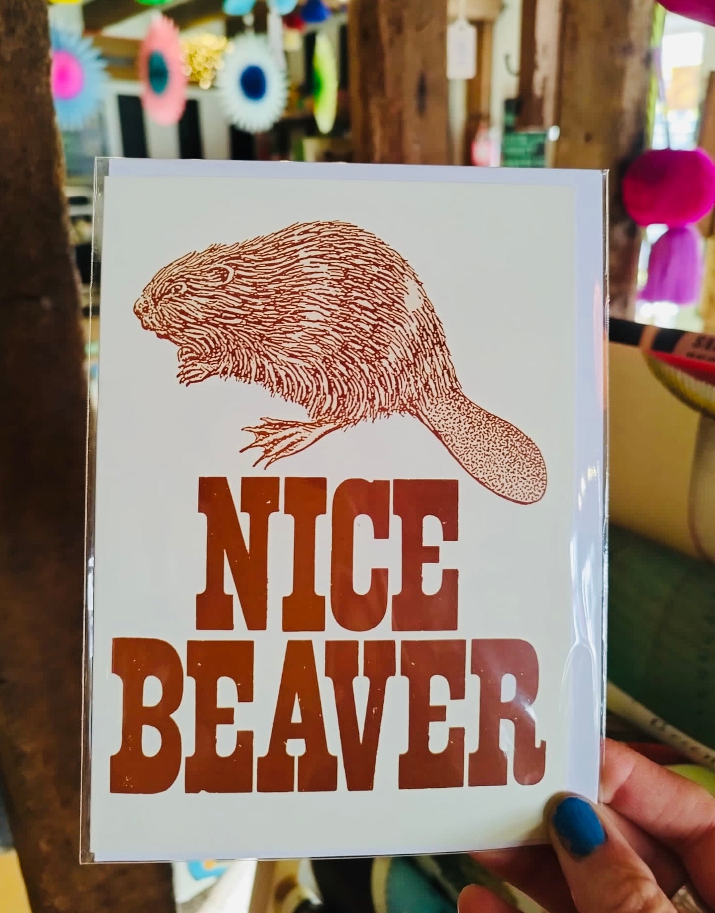 Nice beaver card