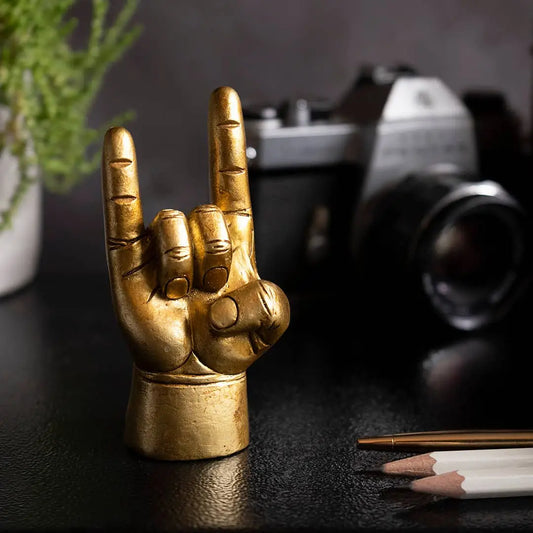 Gold ‘You Rock’ hand - tiny