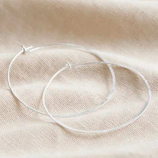 Large hoop earrings