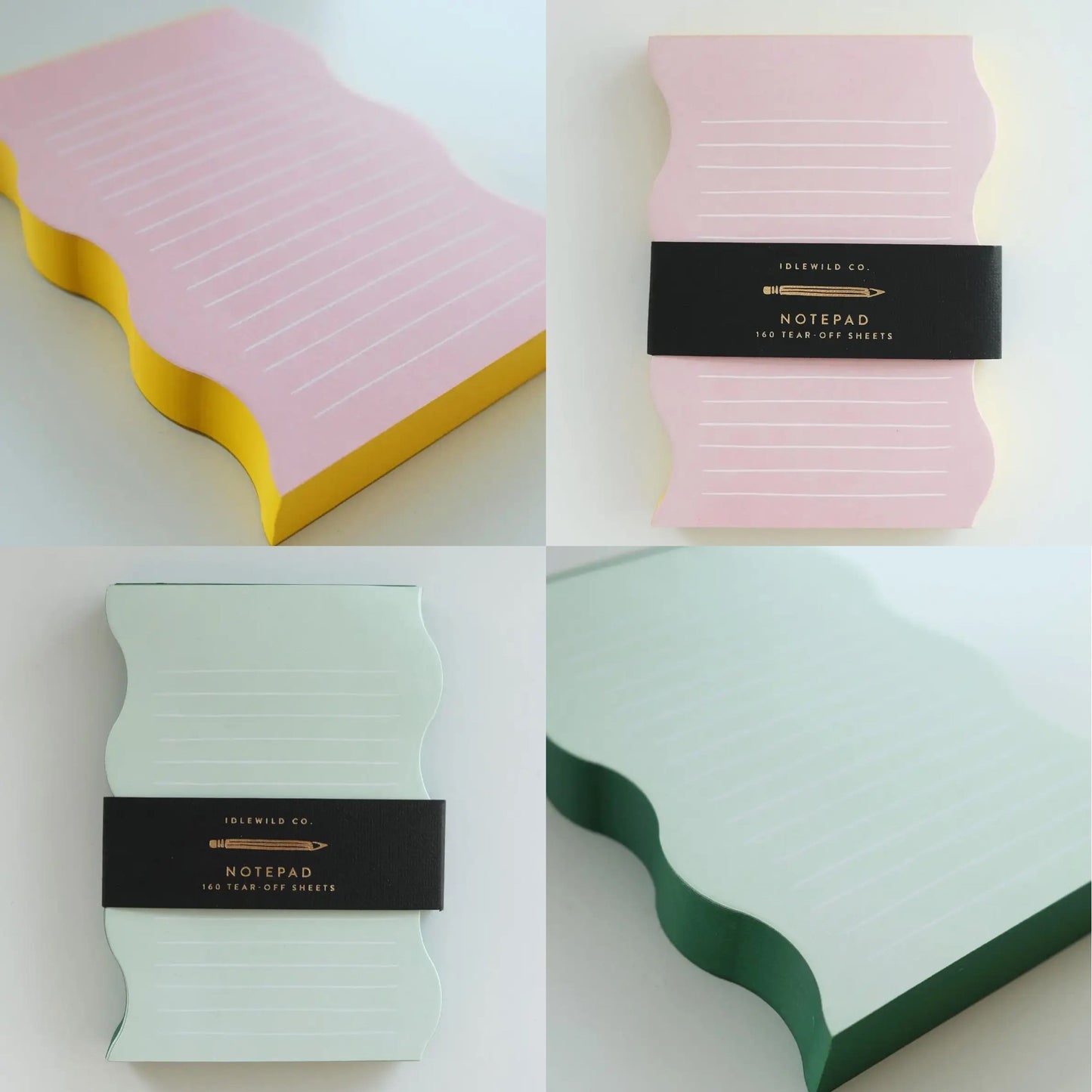 Wavy-shaped notepad