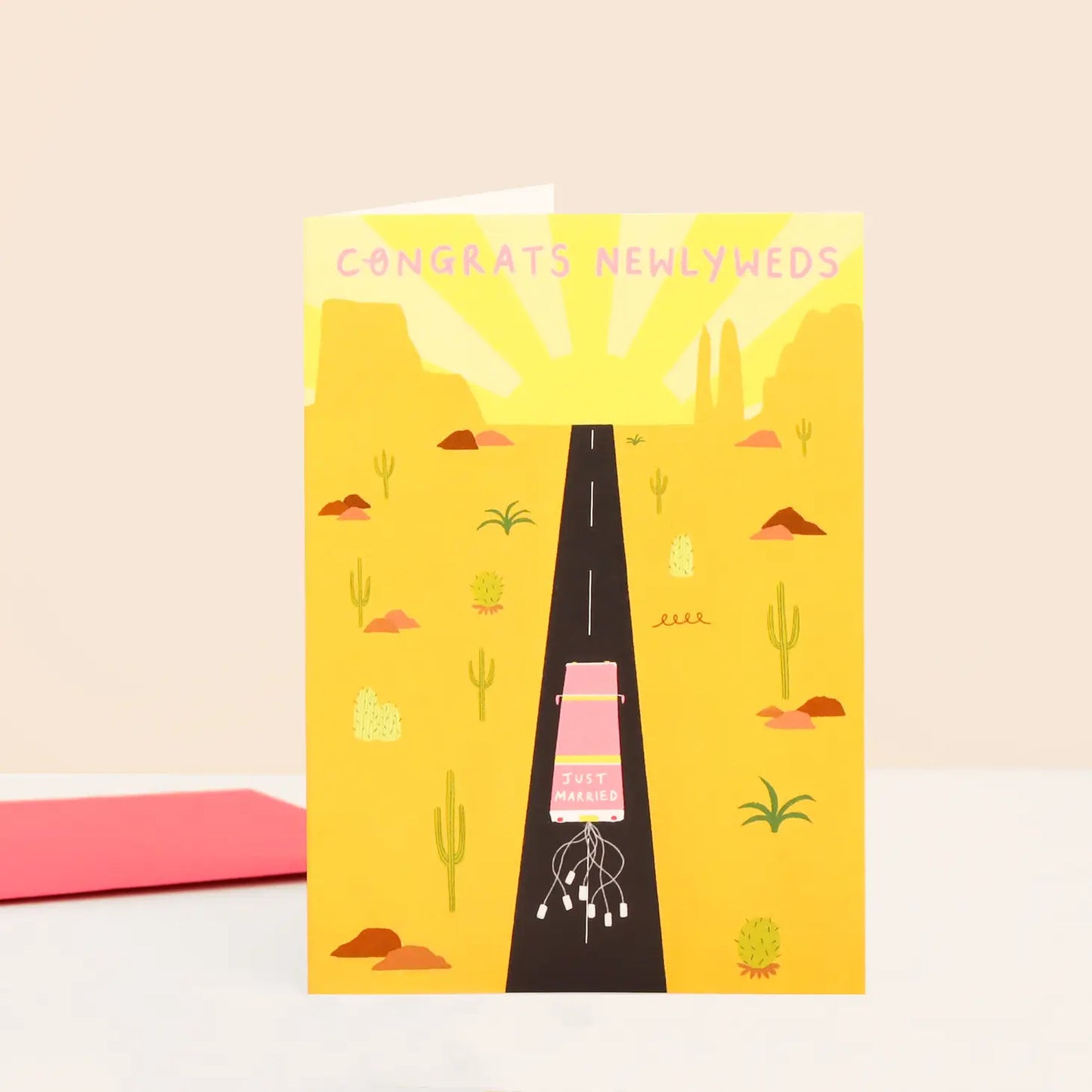 Congrats Newlyweds wedding card