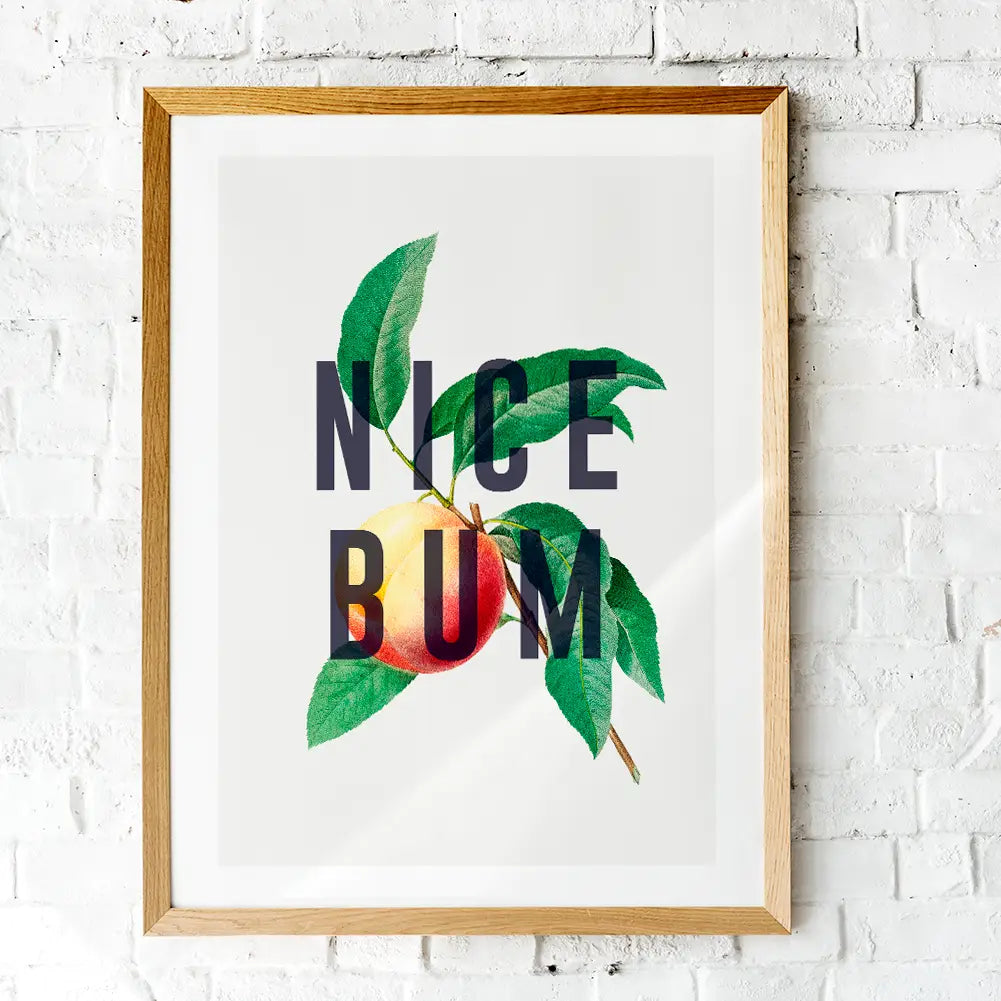 Nice bum A4 print