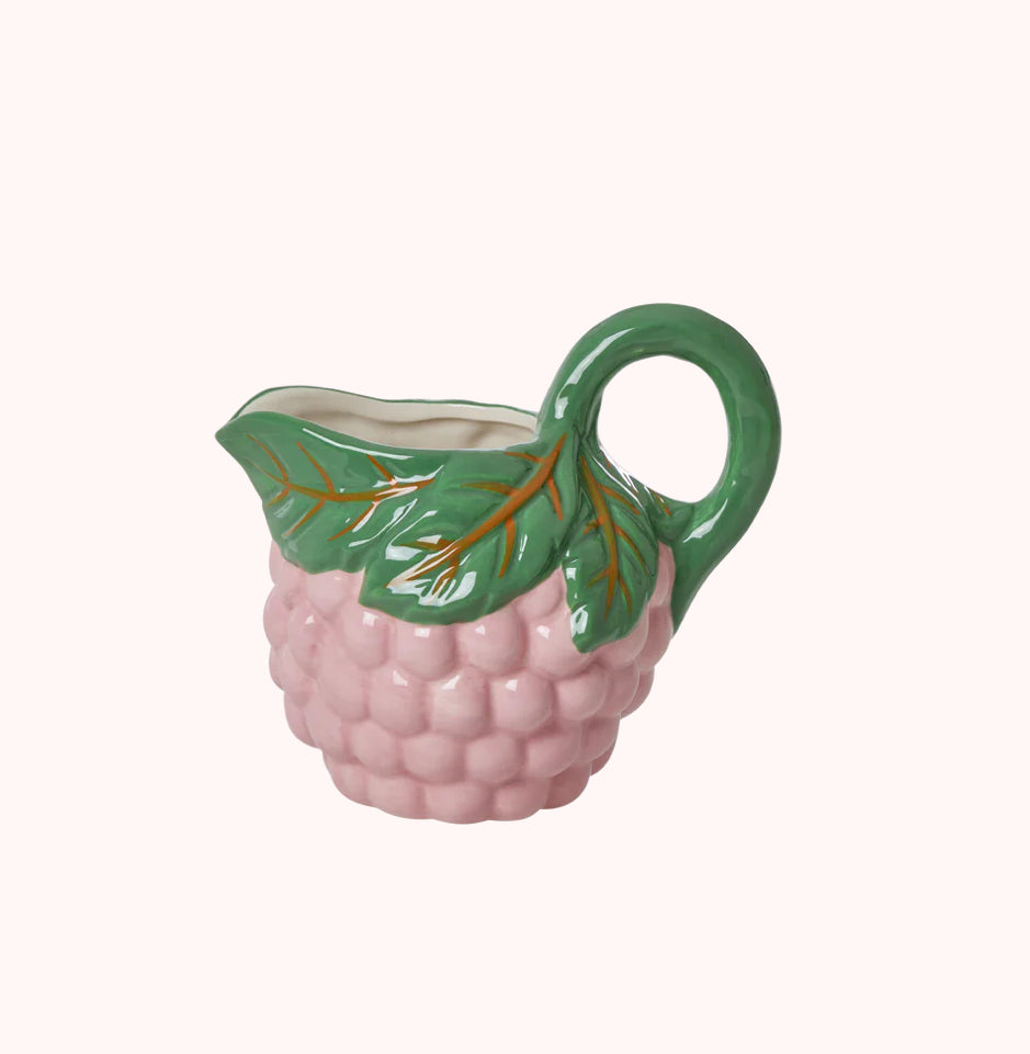 Pink milk jug