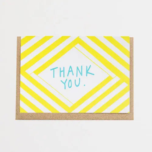 Thank you stripe card