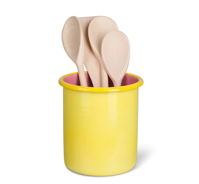 Enamel utensil pot holder