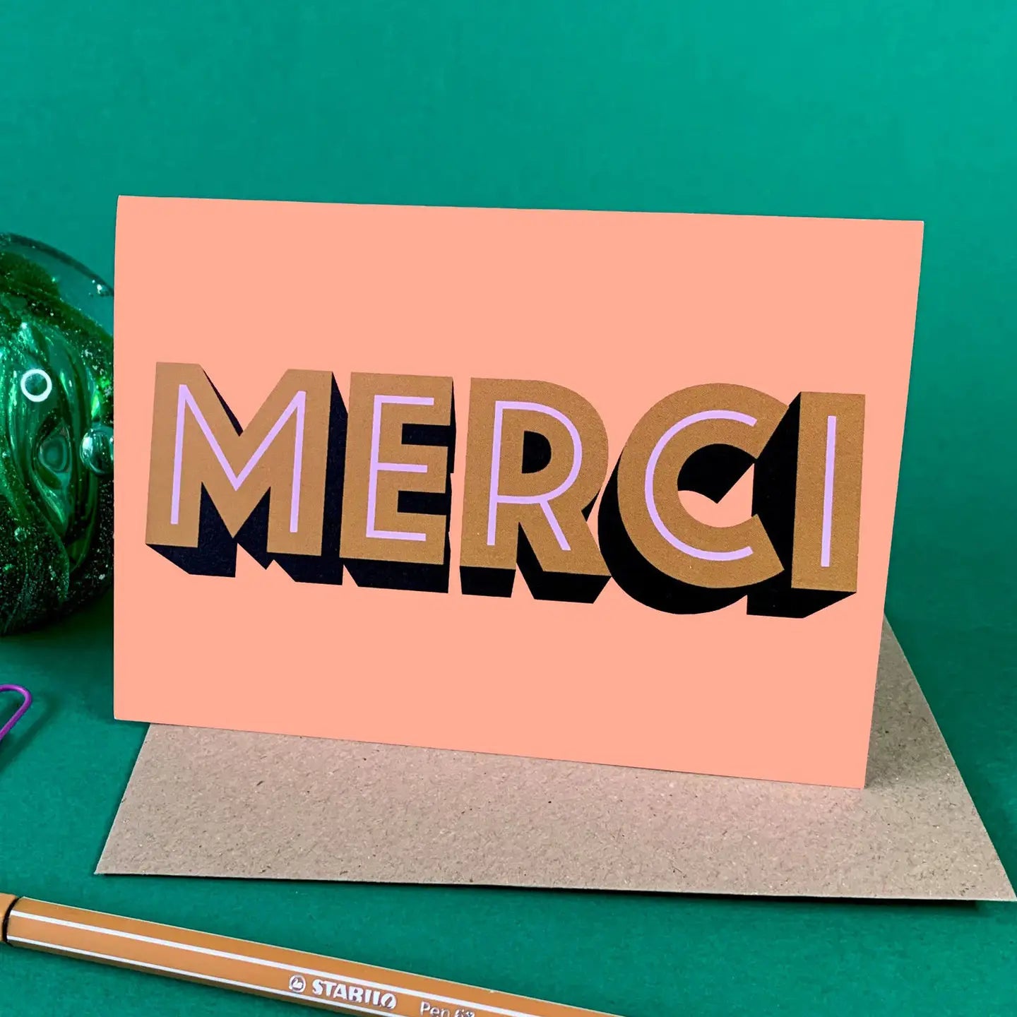 Merci thank you card