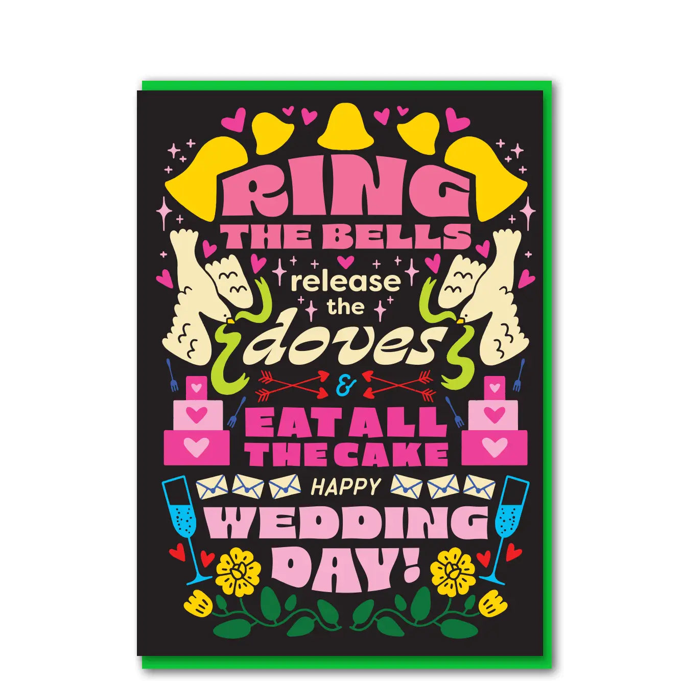 Ring the bells wedding day card