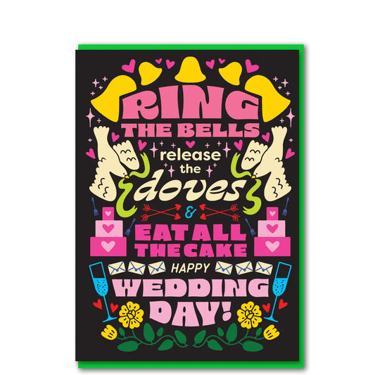 Ring the bells wedding day card