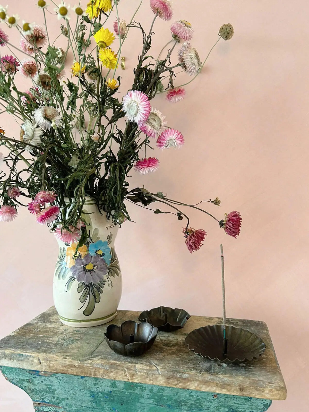 Metal incense holder
