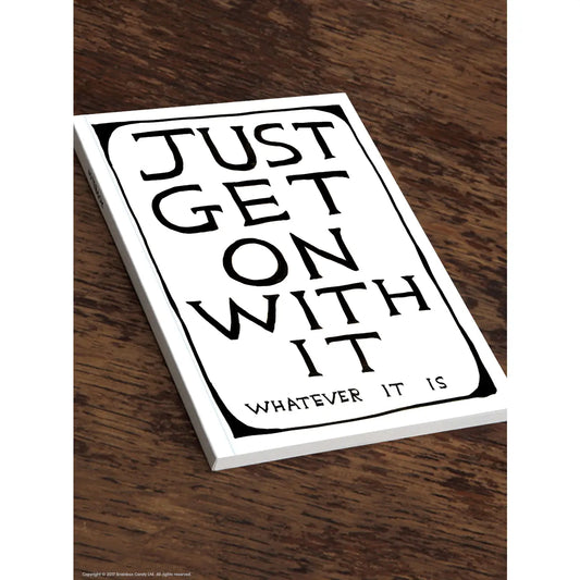 Just get on with it A5 David Shrigley notebook