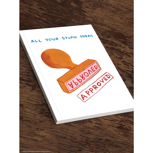 All your stupid ideas A5 David Shrigley notebook
