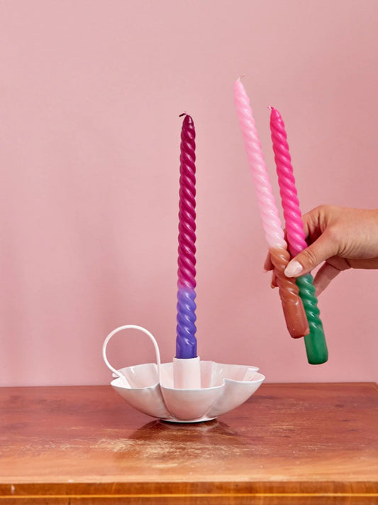 Long twisted candles