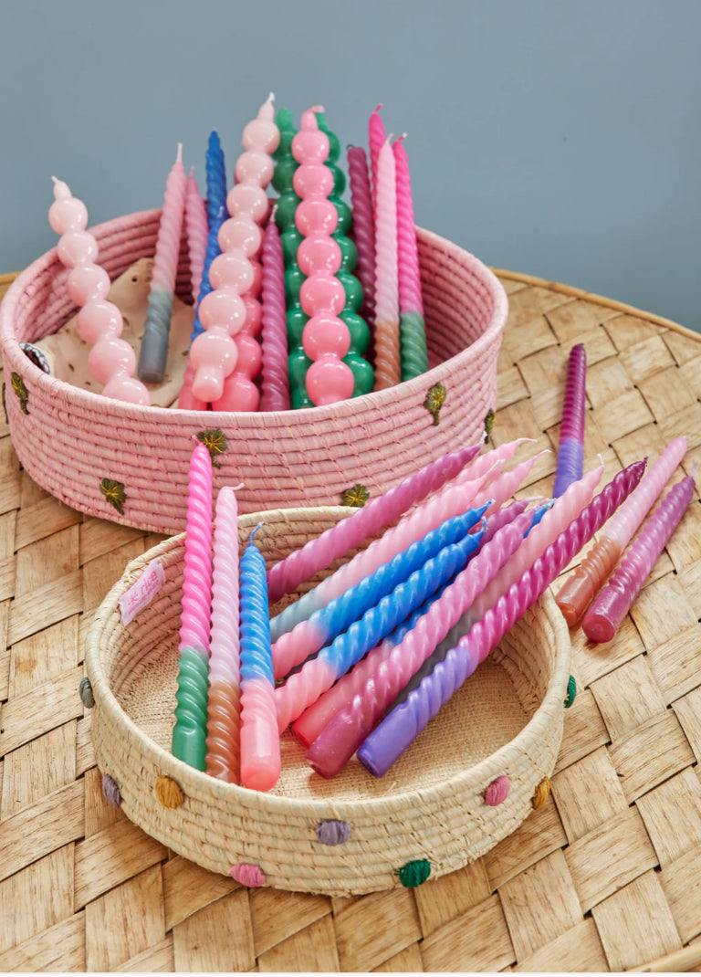 Long twisted candles