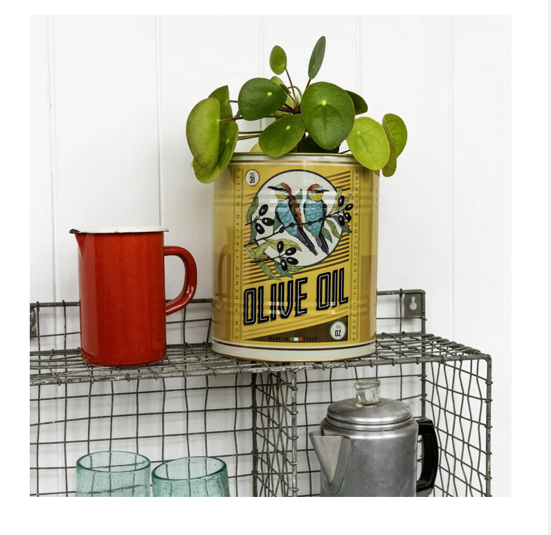 XL Olive oil tin - yellow