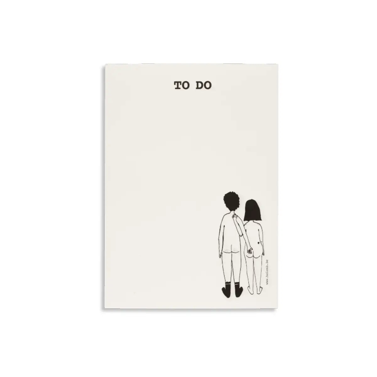 Naked couple back notepad