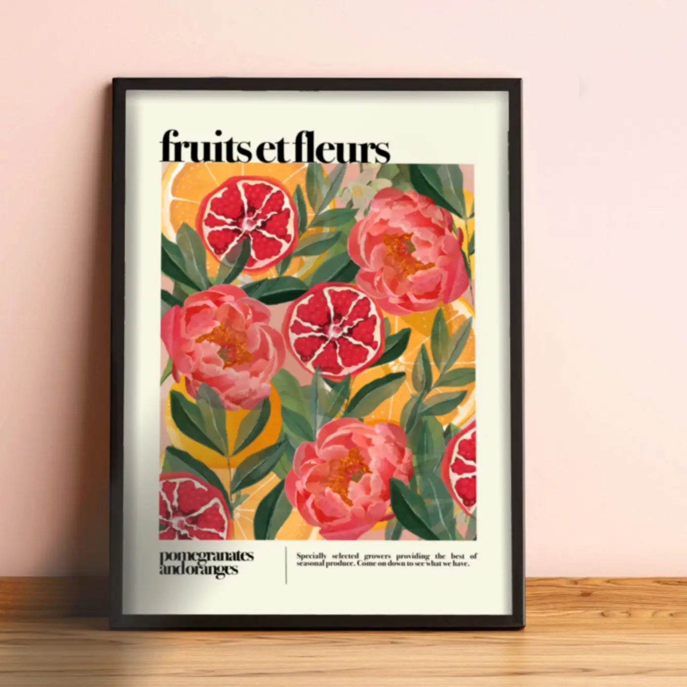 Fruits et fleurs A3 print