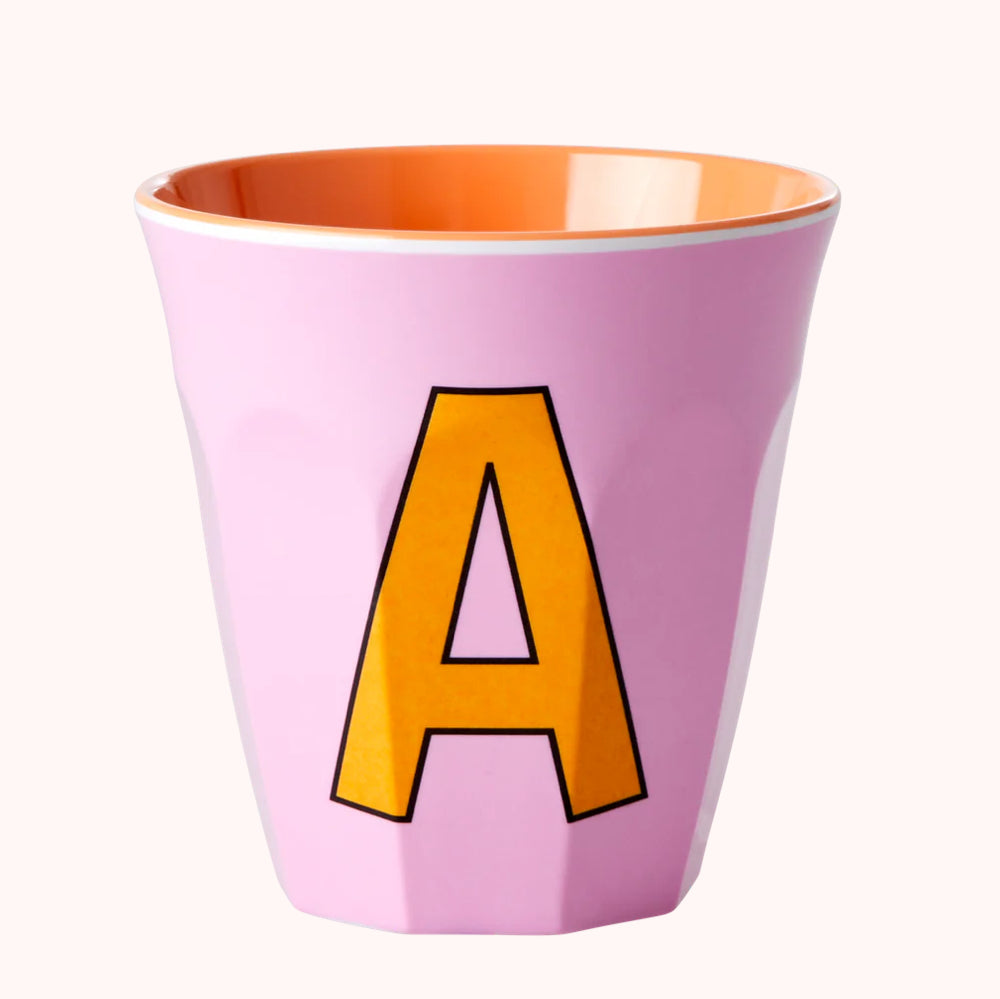 Alphabet melamine cups