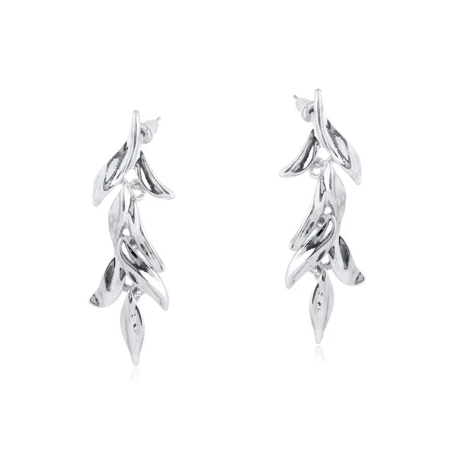 Leaf dangle earrings - Flora