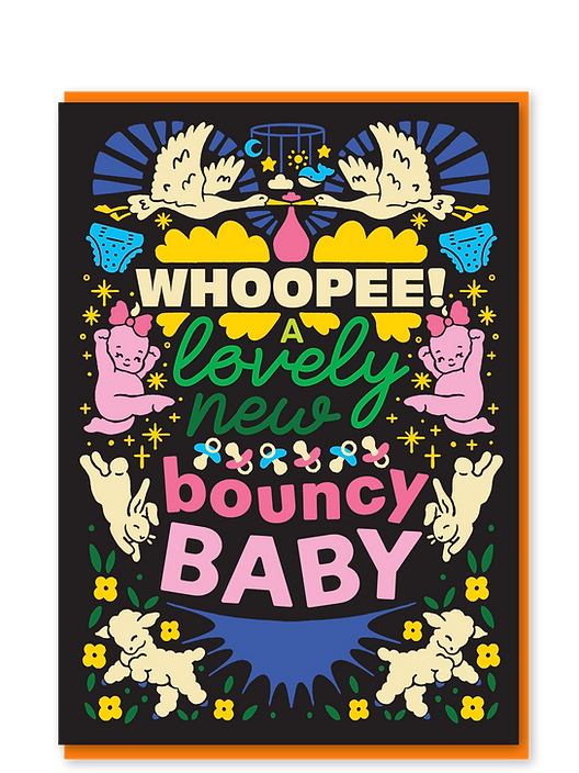 Bouncy baby card
