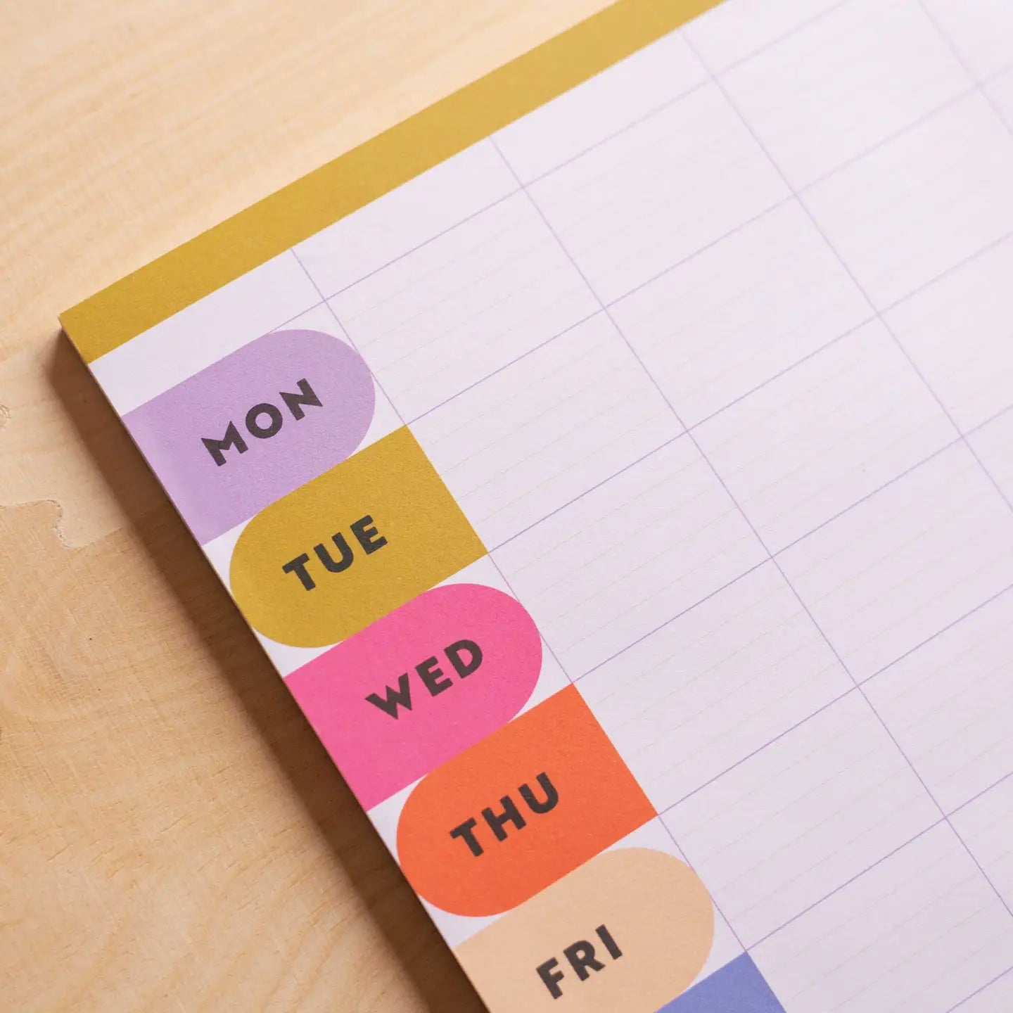 Monthly planner pad