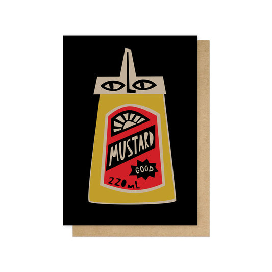 Mustard greetings card