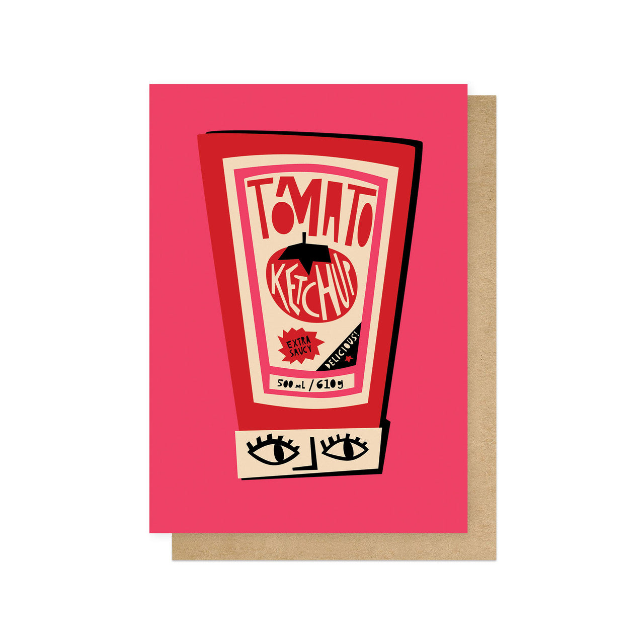 Tomato sauce greetings card