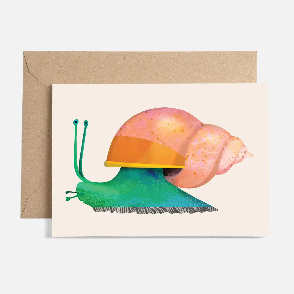 Snail greetings card