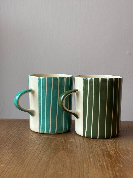 Sgraffito demi mug