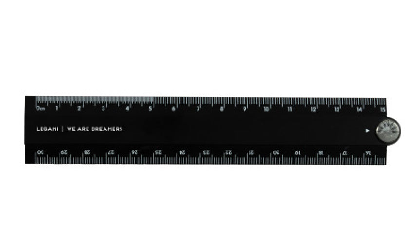 Metal folding ruler