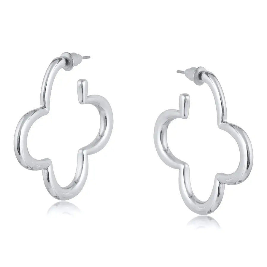 Flower-shape metal hoops - Carmen