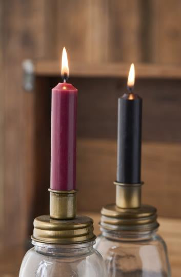 Short dinner candles - bundle of 6