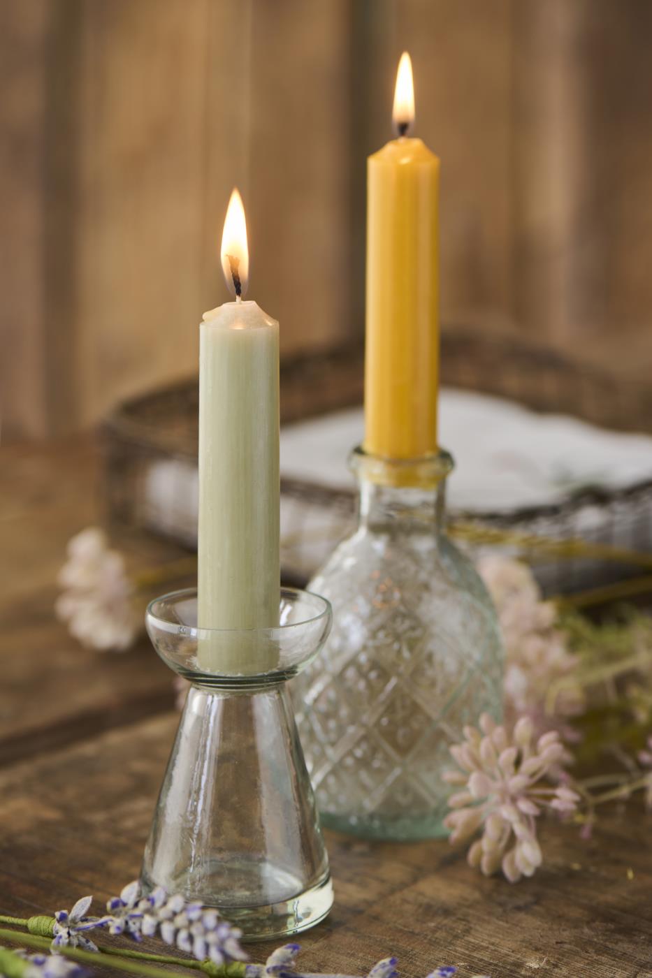 Short dinner candles - bundle of 6