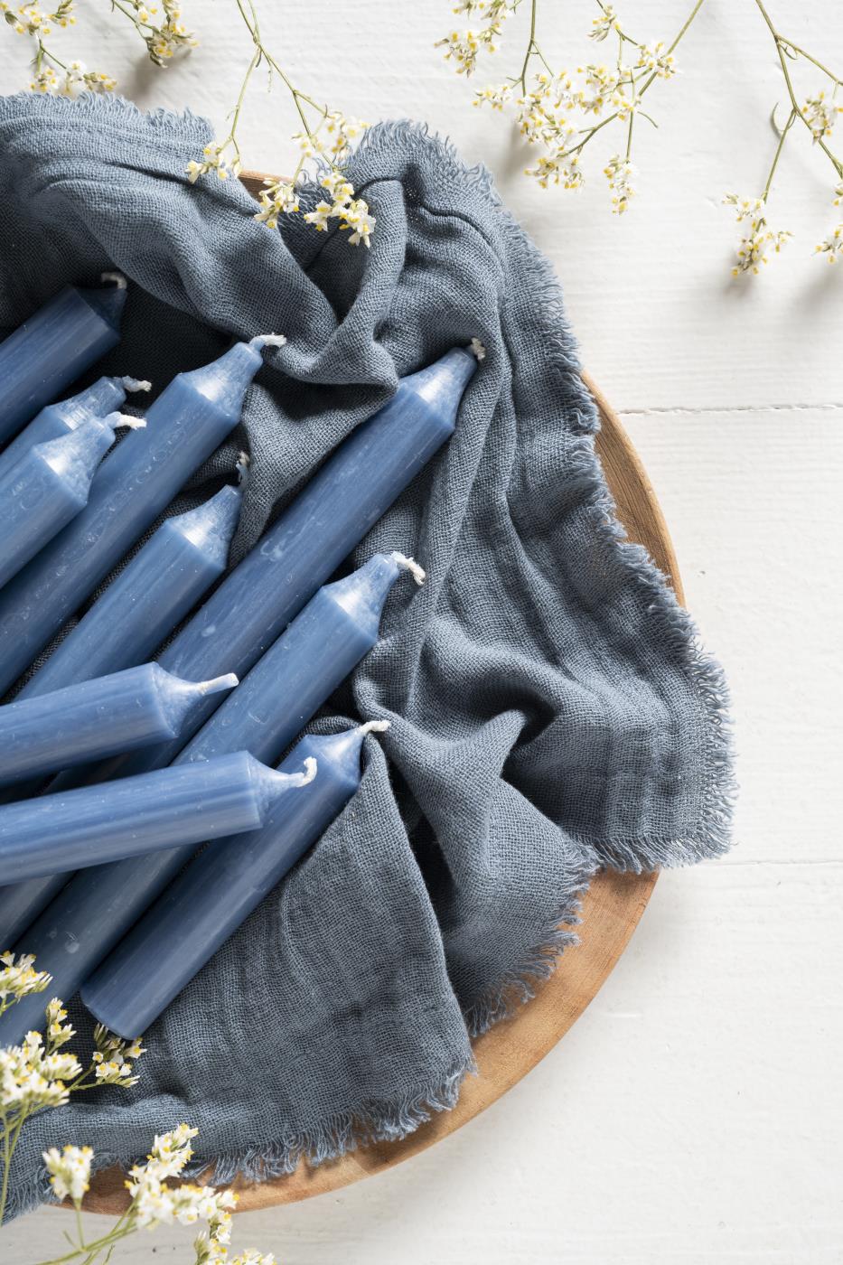 Short dinner candles - bundle of 6