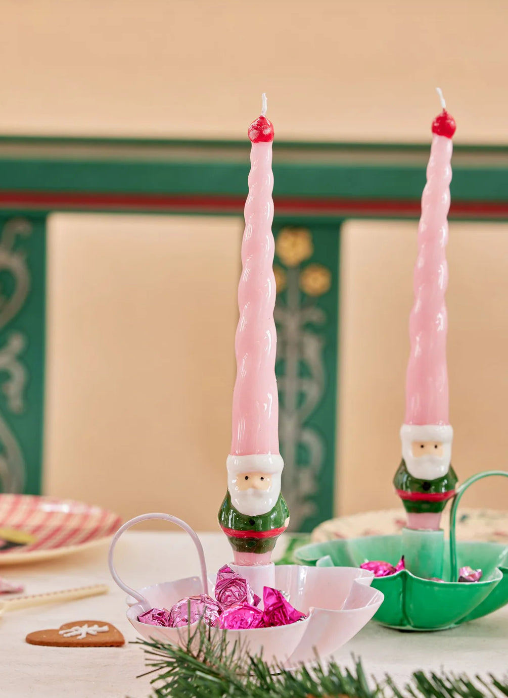 Father Christmas candles