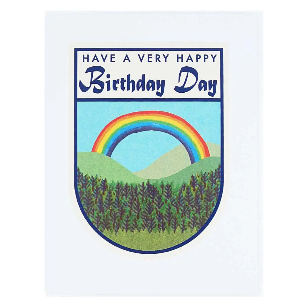 Happy Birthday Day rainbow card