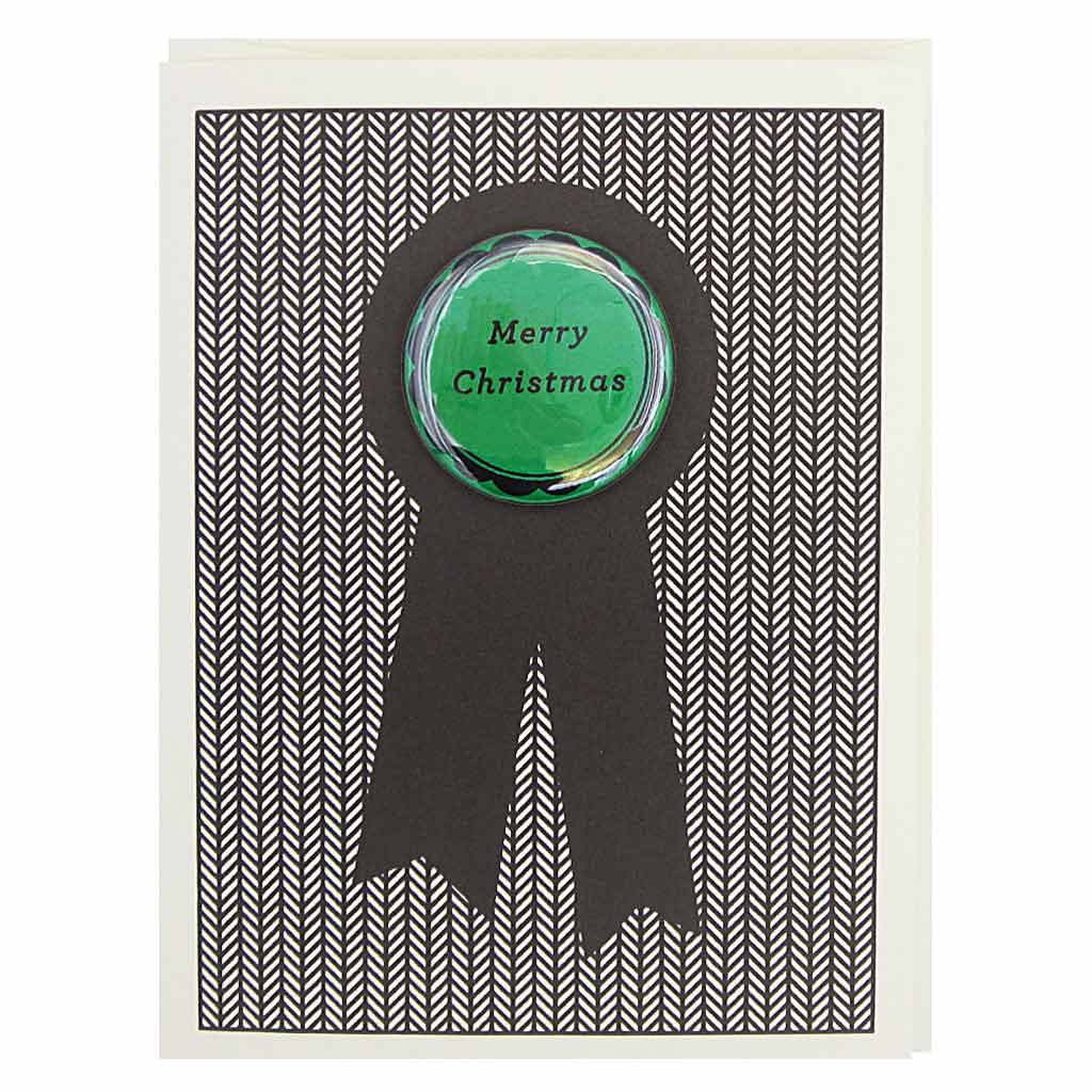 Merry Christmas badge card