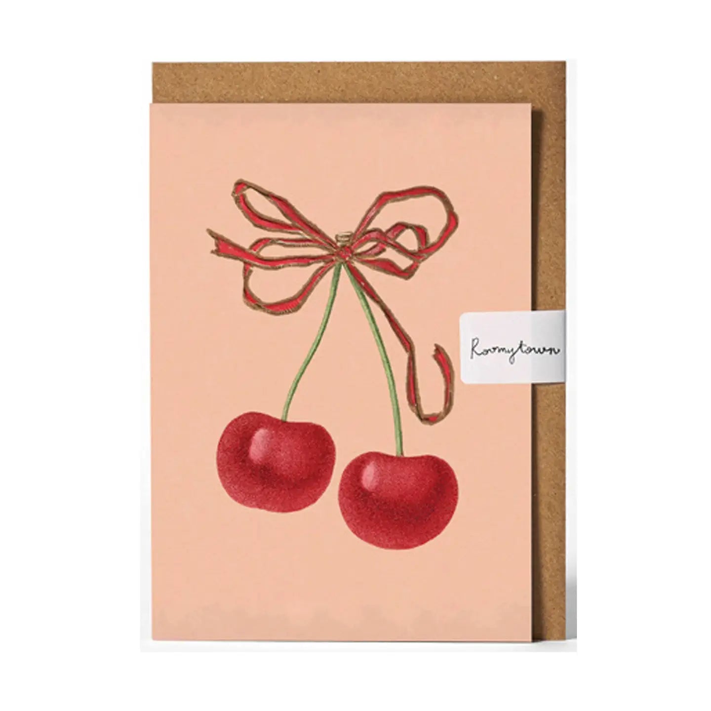 Cherries greetings card
