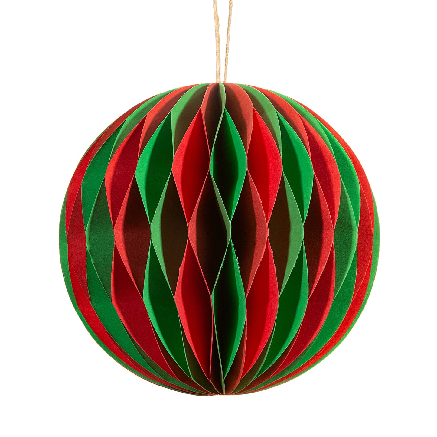 Red and green honeycomb decoration