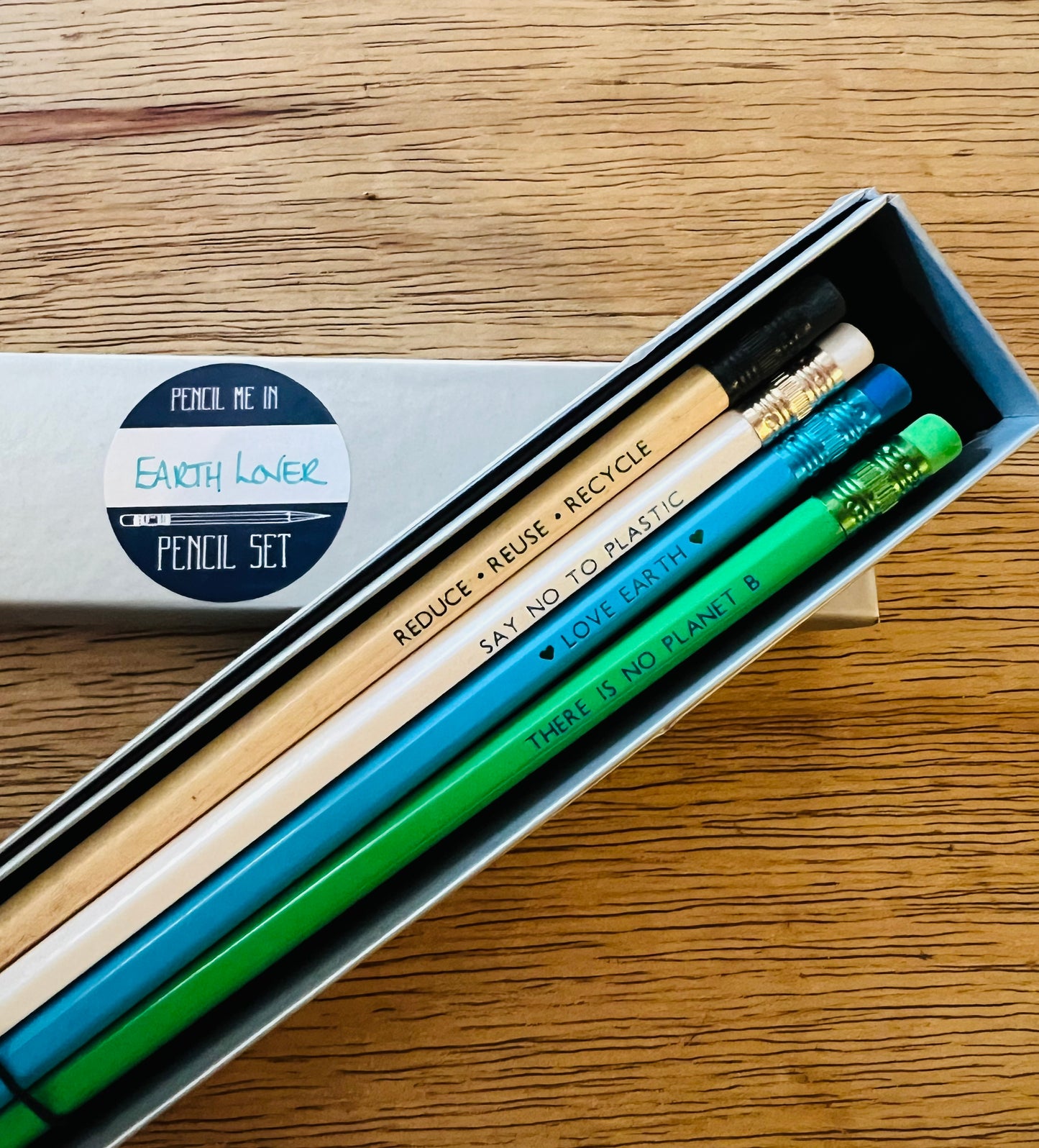 Earth lover pencil set