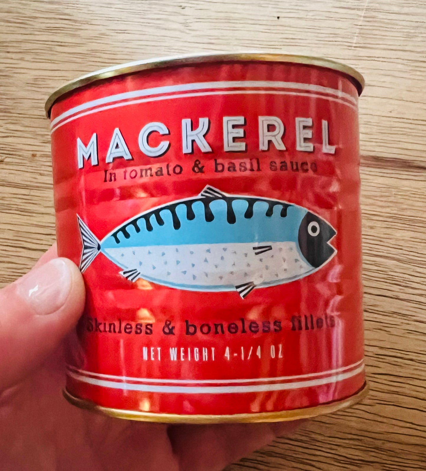 Mini mackerel tin