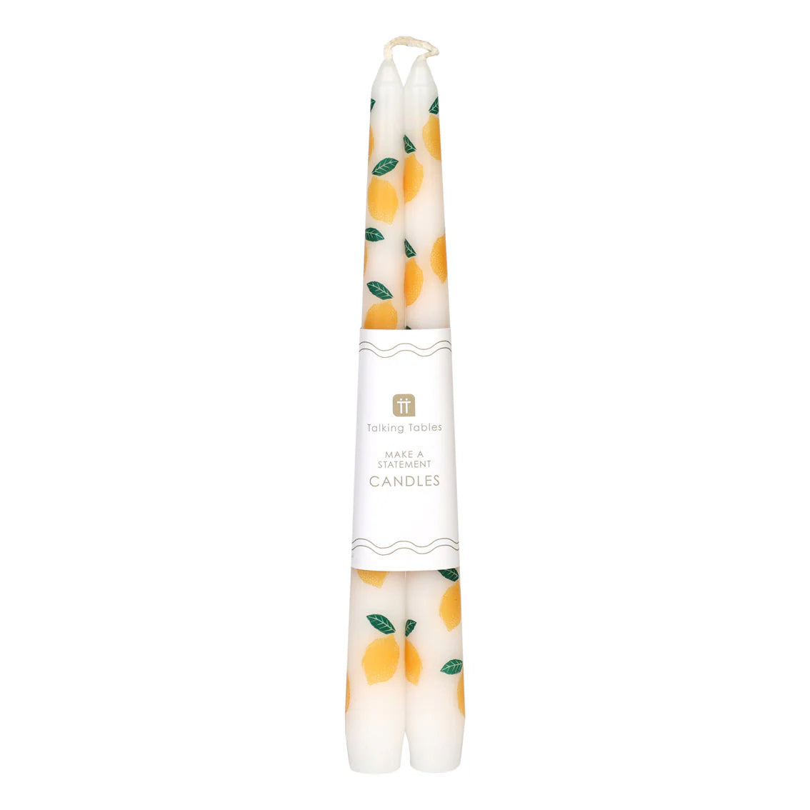 Pair of lemon candles