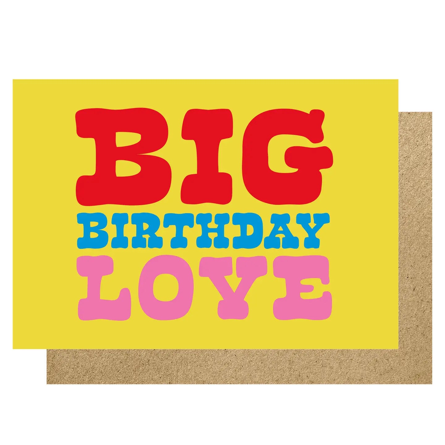 Big birthday love greeting card