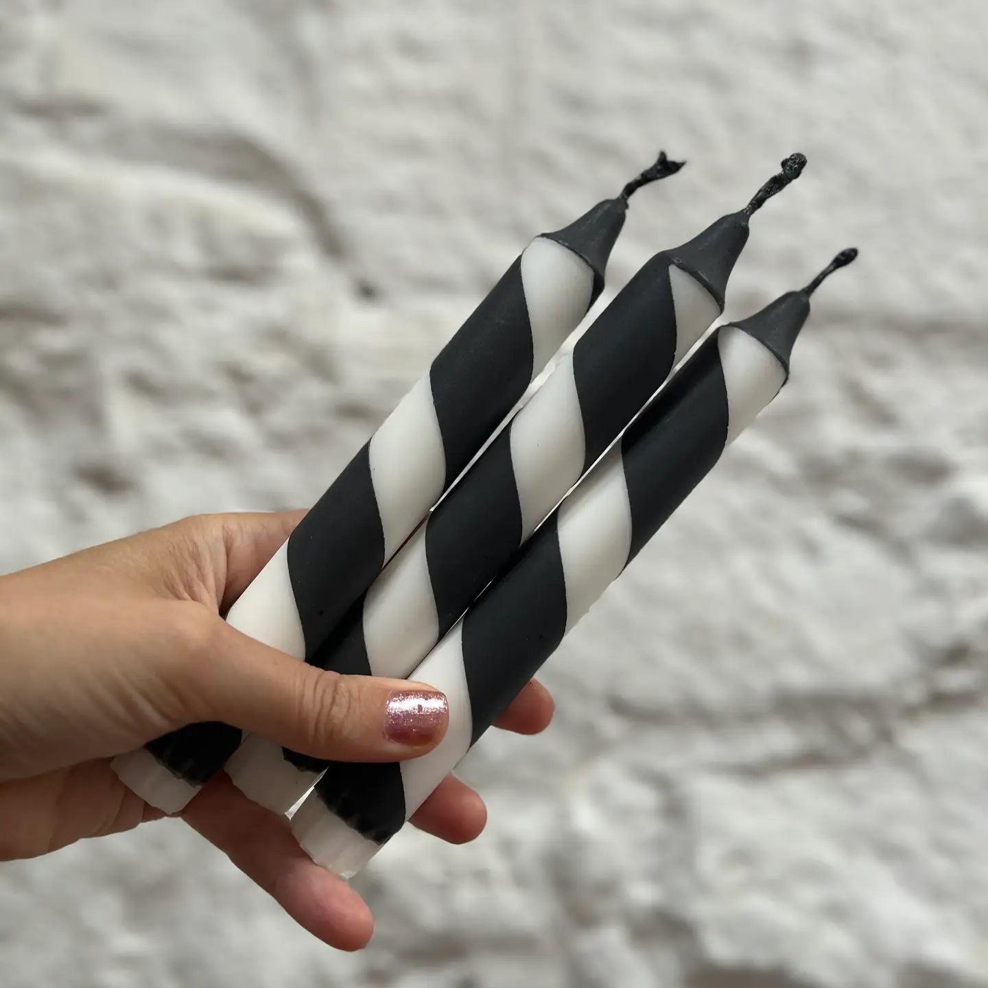 Stripy candles
