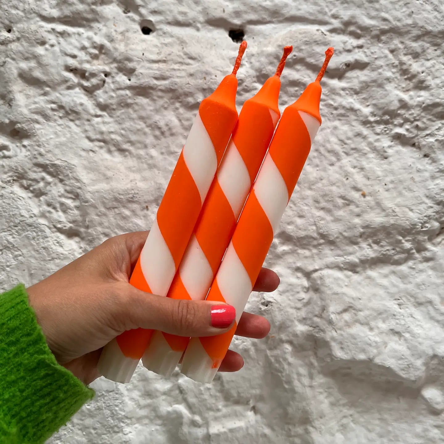 Stripy candles