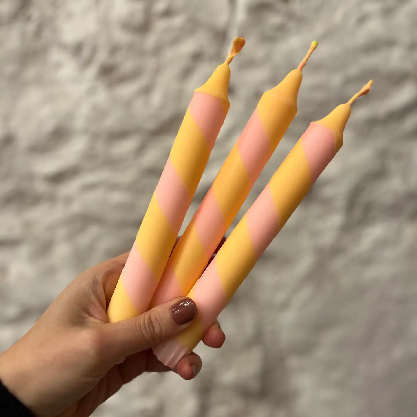 Stripy candles