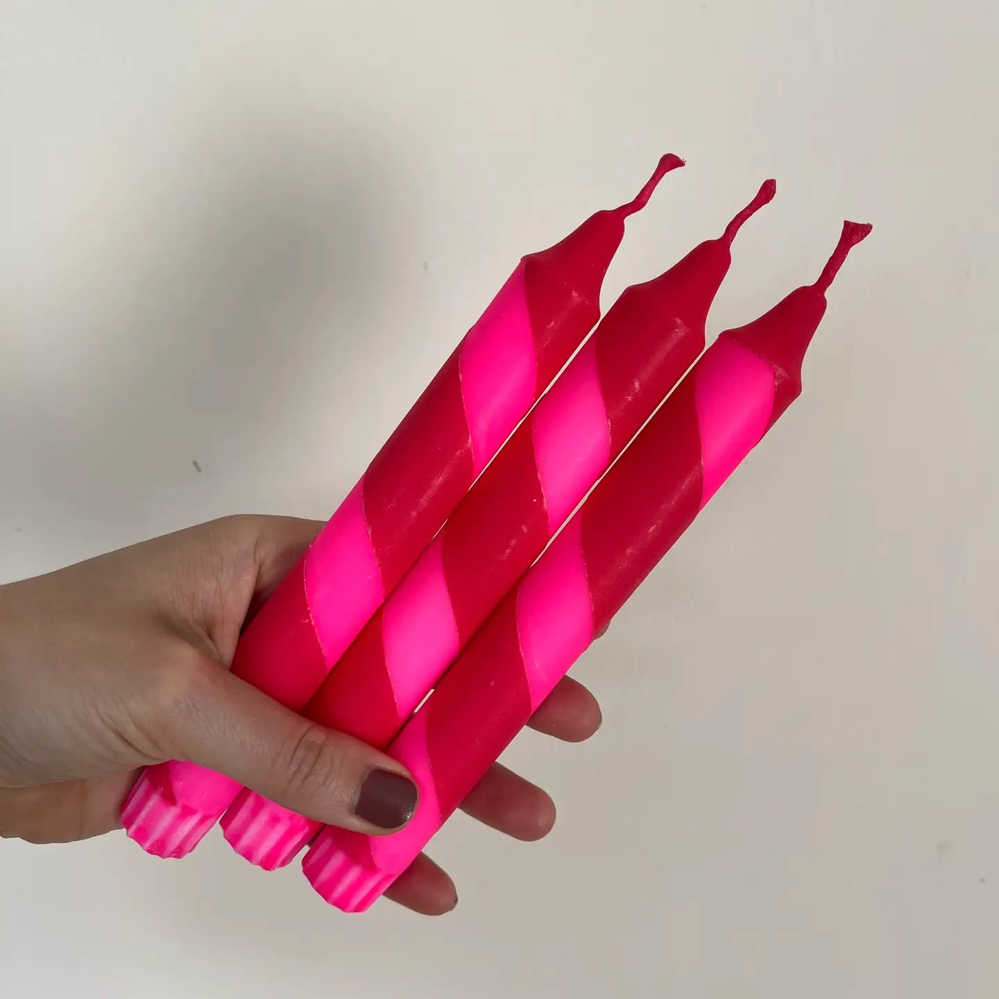 Stripy candles